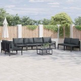 vidaXL Set de canapele pentru grădină 8 pcs Antracit Oțel