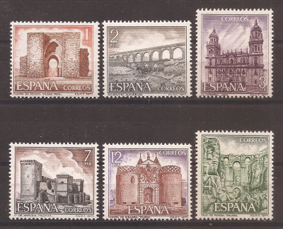 Spania 1977 - Obiective turistice, MNH foto