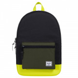 Rucsac Herschel Settlement Negru/Verde - Cod 1508834532, Marime universala