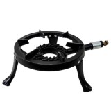 Arzator rotund, pirostrie din fonta, FOXMAG24, diametru 33cm, 2.5m furtun, 2 coliere, stut butelie