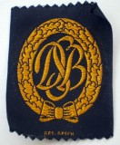 5.508 GERMANIA ECUSON EMBLEMA PATCH DSB DEUTSCHER SPORT BUND GOLD 51/41mm