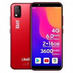 Telefon mobil iHunt Like 12 Pro Rosu, 4G, IPS 6.0 , 2GB RAM, 16GB ROM, Android 11 GO, Mediatek MTK6739 QuadCore, 3600mAh, Dual SIM