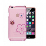Husa iPhone 6 / 6S Plus Astrum Blossom, Roz cu Swarovs - Carcasa Protectie Fete