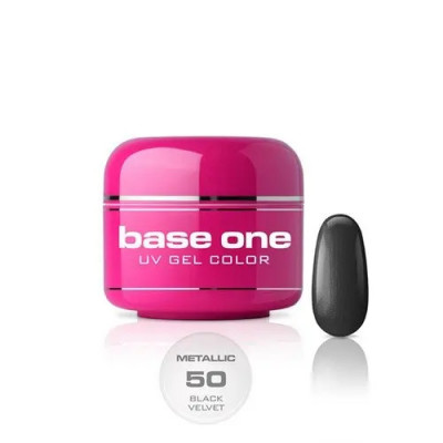 Gel UV Silcare Base One Metallic &amp;ndash; Black Velvet 50, 5g foto