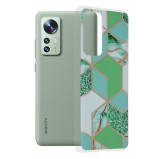 Husa pentru Xiaomi 12 / 12X - Techsuit Marble Series - Green Hex