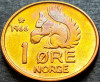 Moneda 1 ORE - NORVEGIA, anul 1966 * cod 143 A, Europa