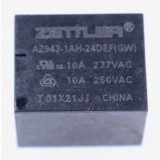 24VDC 10A-277VAC RELAIS, 1 SCHLIESSER AZ943-1AH-24DEFGW ZETTLER