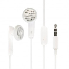 Casti Audio In Ear Cu Microfon Alb foto