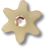 Jibbitz Crocs Tan Flower with Gem, Crocs Jibbitz