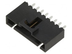 Soclu cablu-placă 8 pini 2,54mm THT aurit drept