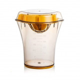 Storcator manual citricie eMazing, cu recipient de 600 ml, 15x8.5x13.5 cm, material ABS, Transparent