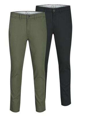 Set 2 perechi de pantaloni chino pentru barbati, JACK JONES Jjimarco Jjdave Akm, 34W 30L - OUTLET foto
