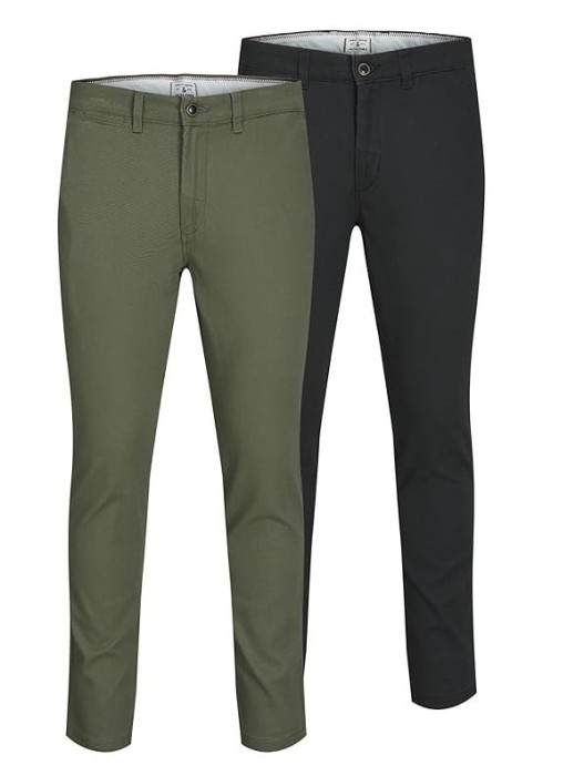 Set 2 perechi de pantaloni chino pentru barbati, JACK JONES Jjimarco Jjdave Akm, 34W 30L - OUTLET
