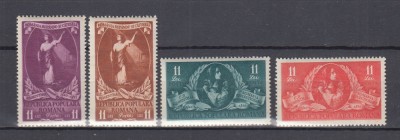 ROMANIA 1951 LP 283 CENTENARUL MORTII PICTORULUI D. ROSENTHAL SERIE MNH foto