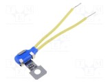 Senzor termostat NC TOMIC 80&deg;C 2,5A 250V cu cablu și suport de fixare