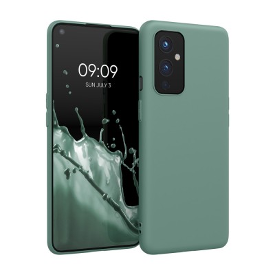 Husa Kwmobile pentru OnePlus 9, Silicon, Verde, 55726.166 foto