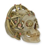 Statueta STEAMPUNK cu un craniu cu sextant SP-5, Abstract