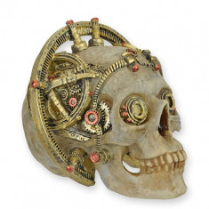 Statueta STEAMPUNK cu un craniu cu sextant SP-5
