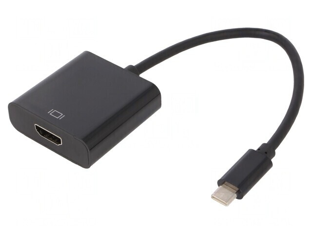 Adaptor HDMI 1.4 USB-C la HDMI 0,15m Negru