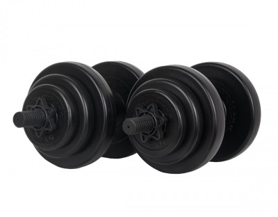 Gantere PVC cu ciment 2x10kg Sportmann, foto