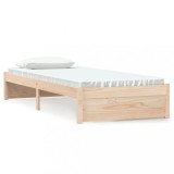 Cumpara ieftin Cadru de pat mic single, 75x190 cm, lemn masiv