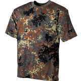 Tricou Tactic Militar US-ARMY 170gsm Bumbac Flecktarn MFH (Marime: M)