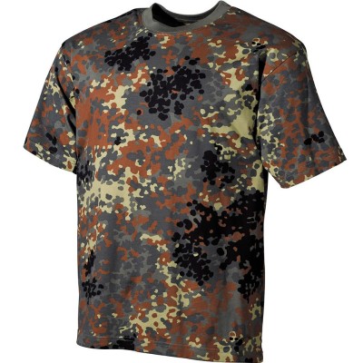 Tricou Tactic Militar US-ARMY 170gsm Bumbac Flecktarn MFH (Marime: S) foto