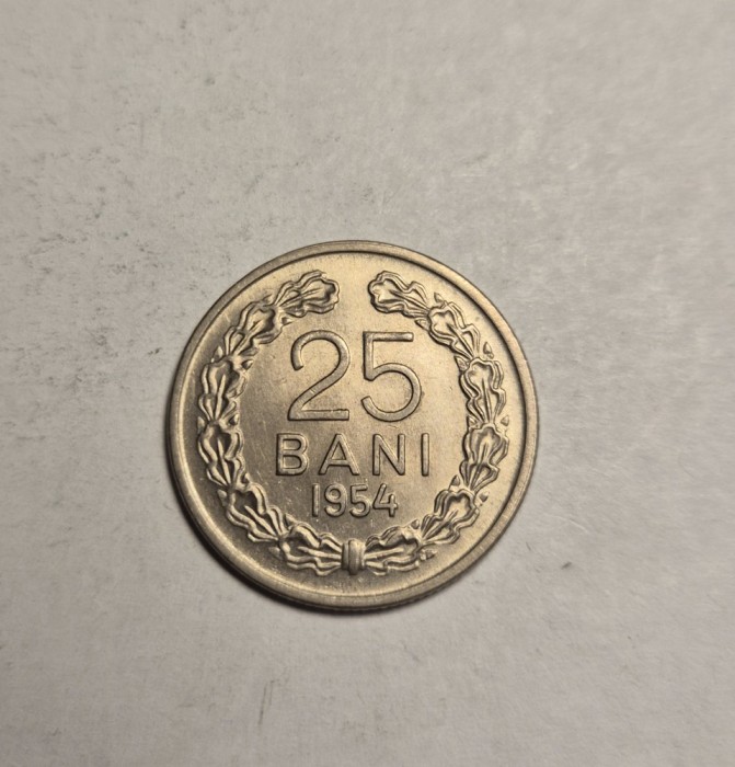 25 bani 1954 UNC