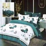 Cumpara ieftin Lenjerie pat dublu,bumbac finet,6 piese,cearceaf normal 220x240cm, cearceaf pilota 200x220cm, 2 fete de perna 50x70, 2 fete de perna 70x70-M304