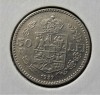 Moneda Romania 50 Lei 1937 Carol II Nichel - Numismatica