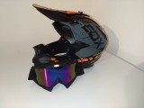 Cumpara ieftin Casca Moto Atv Cross Enduro Downhill + Ochelari 100% ,marimi disponibile S,M si L