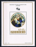 Polonia, pictura religioasa, bloc, 1985, MNH