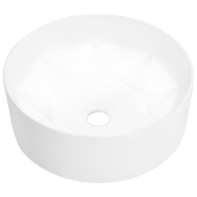 Chiuveta de baie, alb, 36 x 14 cm, ceramica GartenMobel Dekor foto