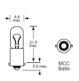 Becuri LED Auto BA9S BAY9S BAW9S BAX9S Canbus 3 SMD 3838 Osram Alb 12V 2.9W 300lm Set 2 Buc