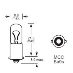 Becuri led BA9S BAY9S BAW9S BAX9S Canbus 3 SMD 3838 set de 2 buc - BA9S