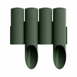 Palisadă de plastic verde 2.3m x 25.5cm
