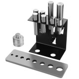 Cumpara ieftin Set adaptoare cu pini pentru presă hidraulică 2T-20T XD5877, din oțel călit, pentru lucrări precise &icirc;n atelier