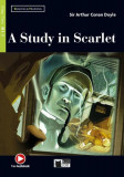 A Study in Scarlet + Audio + App (Step Two B1.1) - Paperback - Sir Arthur Conan Doyle - Black Cat Cideb