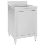 Cumpara ieftin Dulap pentru chiuveta comercial, 60x60x96 cm, otel inoxidabil