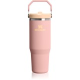 Stanley IceFlow&trade; Flip Straw 2.0 Tumbler sticlă termos din oțel inoxidabil Peach Rose 890 ml