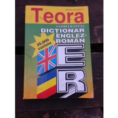 DICTIONAR ENGLEZ -ROMAN, 35000 DE CUVINTE - ANDREI BANTAS