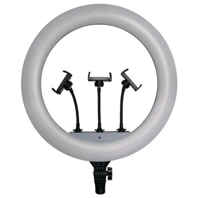 Selfie ring light 55w cu trepied si suport 3 telefoane foto