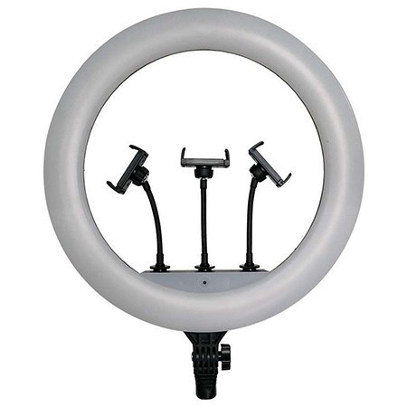 Selfie ring light 55w cu trepied si suport 3 telefoane