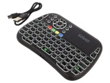 Tastatură neagră USB C fără fir SAVIO 10m 300mAh