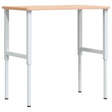 Cumpara ieftin Banc lucru 100x60x(71,5-98) cm lemn masiv fag, dreptunghiular