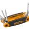 Set de chei cu torx pliabil 8 buc, Tolsen