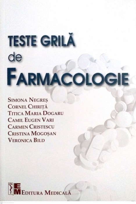 Teste grilă Farmacologie