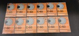 Casete audio vintage din anii '70 și '80 diverse marci . LOT 12 BUCATI , NU CUNOSC CE ESTE INREGISTRAT PE ELE !