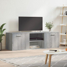 Comoda TV, gri sonoma, 120x34x37 cm, lemn prelucrat GartenMobel Dekor