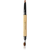 Revolution PRO Rockstar creion dermatograf cu două capete pentru spr&acirc;ncene cu pensula culoare Soft Brown 0,25 g